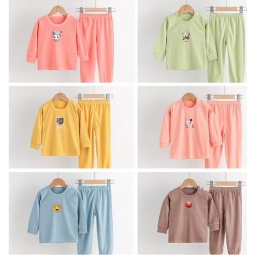 2021 New Infant Girl Clothing Baby Long Sleeve Tshirt Pants 2 Piece Set Cotton Kids Wear Sets 0-4 Years Old Baby Girl Outfit
