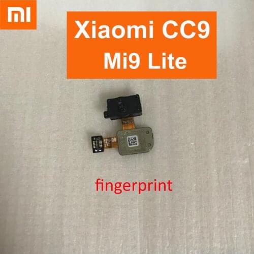 Original Working Home Button Fingerprint Touch Id Sensor Return Key Menu Connector Flex Cable For Xiaomi CC9 Mi9 Mi 9 Lite
