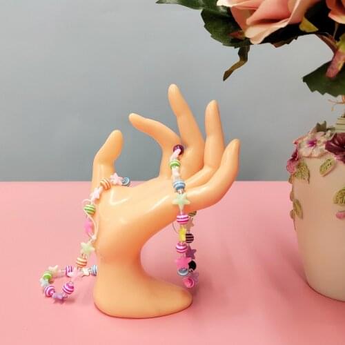 Orange Resin Ok Gesture Female Hand Mannequin Watch /Ring /Necklace /Jewelry Display Stand Holder Organizer Decor