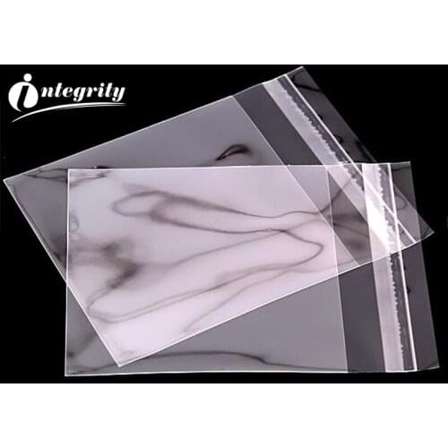 3000pcs 12*18cm Transparent Resealable self sealing gift/Boutique/cooki package bag clear zip lock Opp Plastic pouches