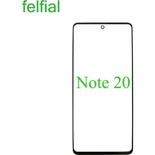 10Pcs/Lot For Samsung Galaxy Note 20 N980 N980F Front Glass Touch Screen With OCA Hollow Glue Note 20 LCD Glass Panel
