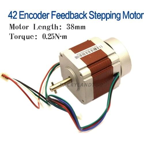 Nema17 Stepper MotorWith encoder feedback 42 motor Nema 17 motor 4-lead for 3D printer