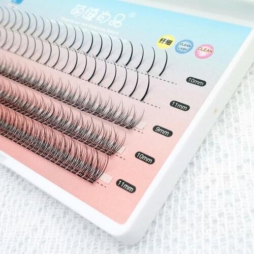 1 Box False Eyelash Fishtail Style Reusable Ultra Slim Five Rows Mixed Mermaid Style False Eyelash for Female