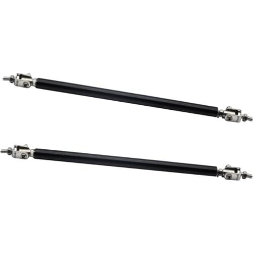 1Pair Auto Adjustable Front Bumper Splitter Strut Rod Bar Support Assy, 200mm