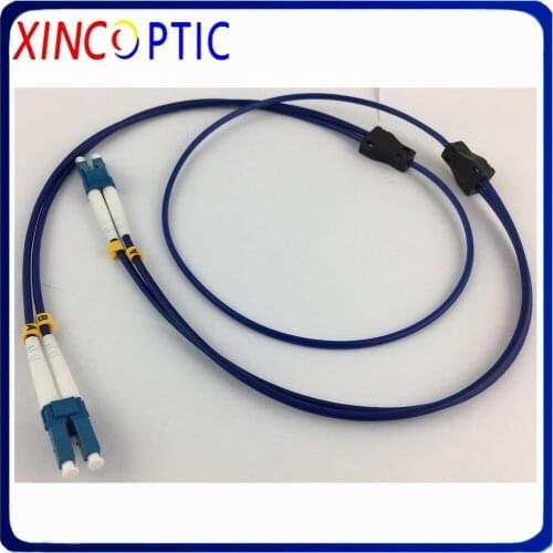 2 core 7M Singlemode Armored Patch Cord 2 cores 7M SM G652D/G657A PVC Jacket ST SC LC FC 2 fiber Optical Fiber Jumper Cable