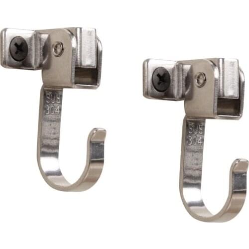 5pcs/lot Stainless Steel U-shaped Ceiling Mount Hook Cabinet Hook