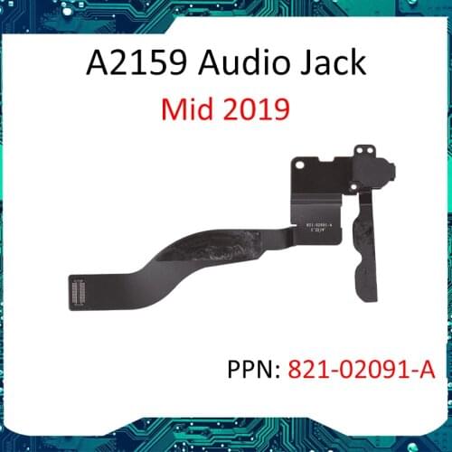 Mid 2019 Year NEW for Macbook Pro 13" A2159 Headphone Audio Jack w/ Mic. Microphone Flex Cable 821-02091-A EMC 3301