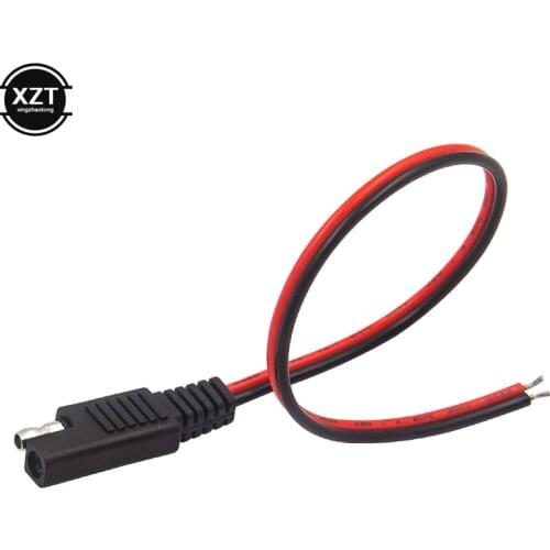 DIY SAE Power Automotive Extension Cable 18AWG 30CM 2 Pin with SAe Connector Cable Quick Disconnect Extension Cable