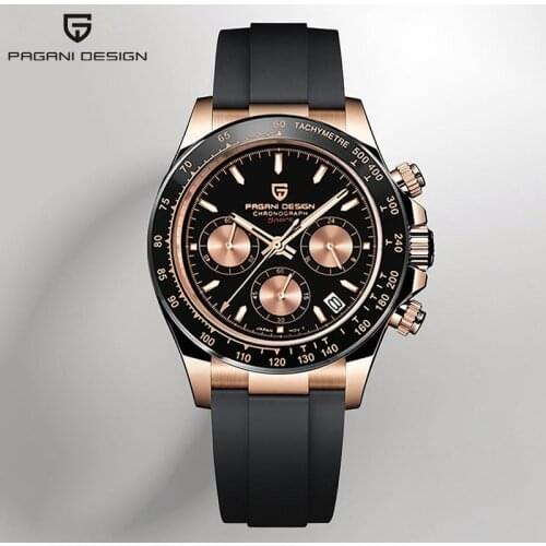 New PAGANI DESIGN 40mm Mens Watch Automatic Date Quartz Wristwatch Top Luxury Military Business Chronograph Clock Montre Homme