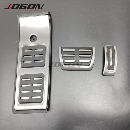 For Audi Q5 FY 2018 2019 AT Stainless Steel Gas Fuel Brake Foot Footrest Pedal Pad Plate Cover Trim