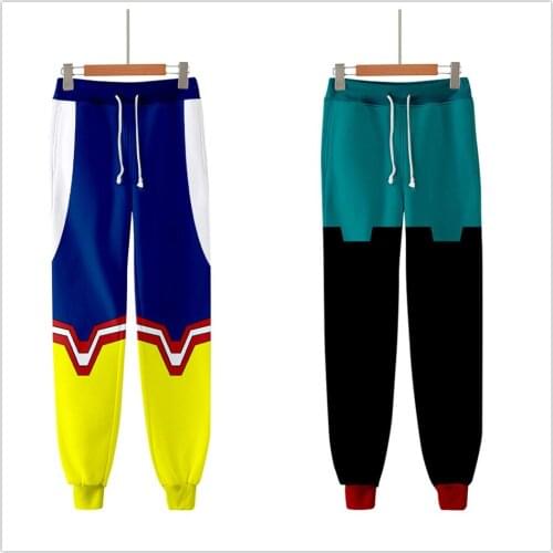 Anime My Hero Academia 3D Joggers Pants Trousers Men/Women Clothing Casual Pantalon Homme Sweatpants Unisex Cosplay Sweat Pants