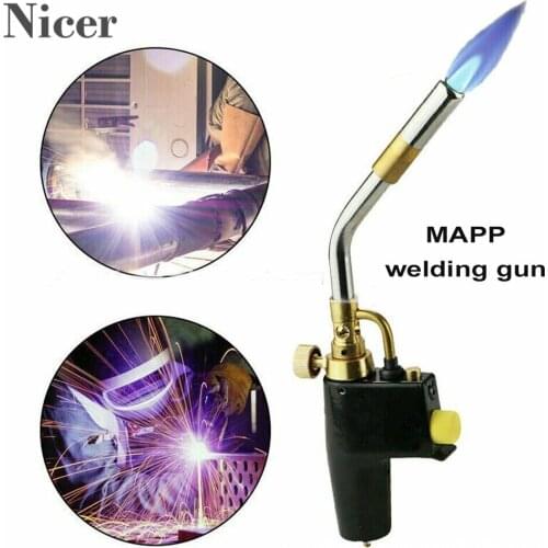 Gas Welding Torch Plumbing Blow Torch Welding Tool Metal Flame Gun Brazing Welding Gun Repair Tool Welding Ignition Lighter