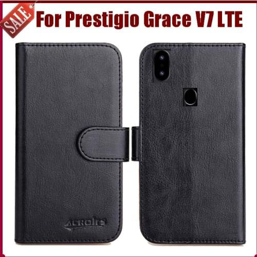 Hot Sale! Prestigio Grace V7 LTE Case New Arrival 6 Colors High Quality Flip Leather Protective Cover Phone Bag