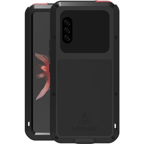 LOVEMEI Dirt-resistant Anti-knock Metal Aluminum Cases with Gorilla Glass for SONY Xperia 10 II 6" Heavy Duty Protection Cases