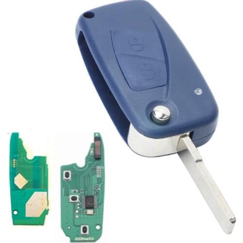 Wilongda For fiat 500 accessories 2 button Flip Remote Key 433mhz PCF7946 chip for FIAt 500 Panda Punto Bravo key car key
