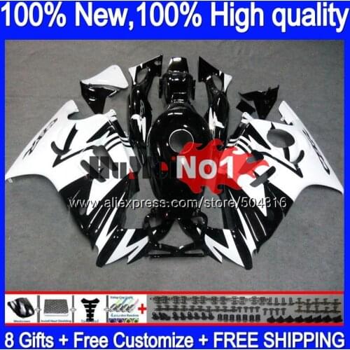 Body+Tank For HONDA CBR600 F2 FS 1991 1992 1993 1994 White Black 1MC.148 CBR 600F2 600 F2 CBR600FS CBR600F2 91 92 93 94 Fairing