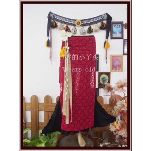 Lace belly dance skirt DAA09