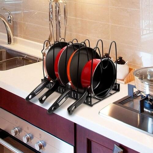 Kitchen pot cover rack multi functional storage rack put pot cover tray sorting rack used kitchen sorting and placement MJ070409