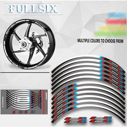 Hot sell Motorcycle for BMW wheel decals Reflective stickers rim stripes For BMW S1000 XR motorbike S1000XR