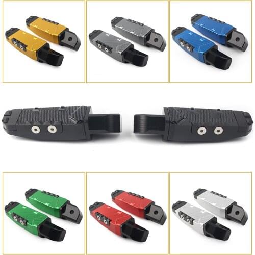 Motorcycle Rear Passenger Footrests Foot Pegs Pedal Pads For Yamaha YZF R1 R6 1999-2008 & YZF R1M R1S 2016-2018 CNC Accessories