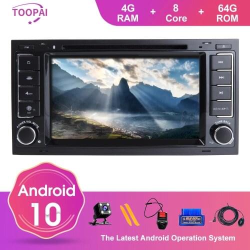 TOOPAI Android 10 For VW Volkswagen Touareg 2004-2011 Transporter T5 Multivan Auto Radio Head Unit GPS Navigation Car Multimedia