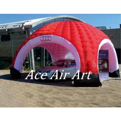 7m diameter Portable canopy inflatable garage cover igloo dome car parking tent for luxurious car exhibitions