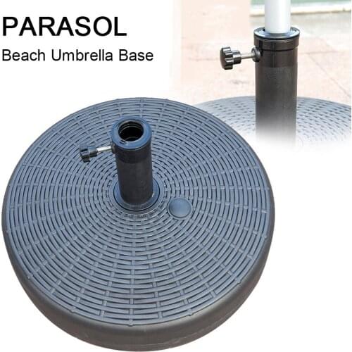 Outdoor patio beach umbrella base HDPE heavy duty round water-filled umbrella base weather resistant bracket #W