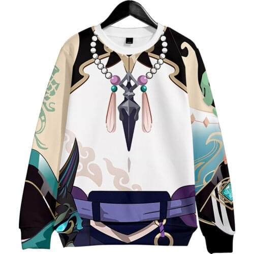 Genshin Impact XIAO 3D print autumn and winter Holiday passionate style Men/Women Japan Kawaii Dress up clothes Round