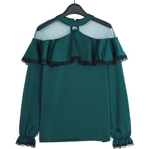PERHAPS U Womens Chiffon Blouses