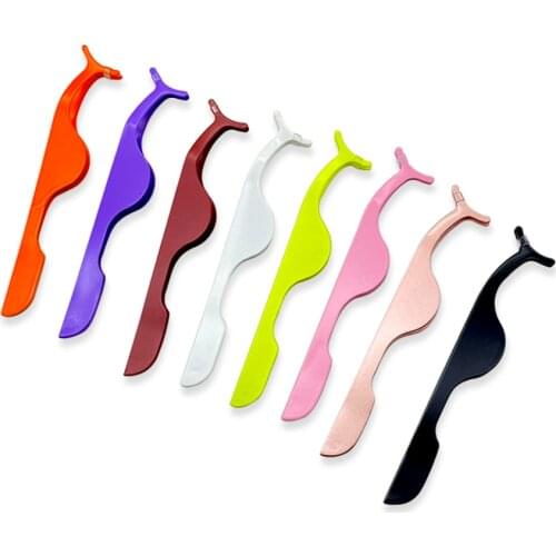 Eyelashes Extension Craft Tweezers Makeup Tools Lashes Remover Lash Applicator Wholesale Tweezer Holder One Pair