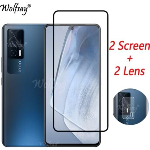 Full Cover Tempered Glass For Vivo iQOO Neo 5 Screen Protector For Vivo iQOO Neo 5 Neo5 Camera Glass For Vivo iQOO Neo 5 Glass