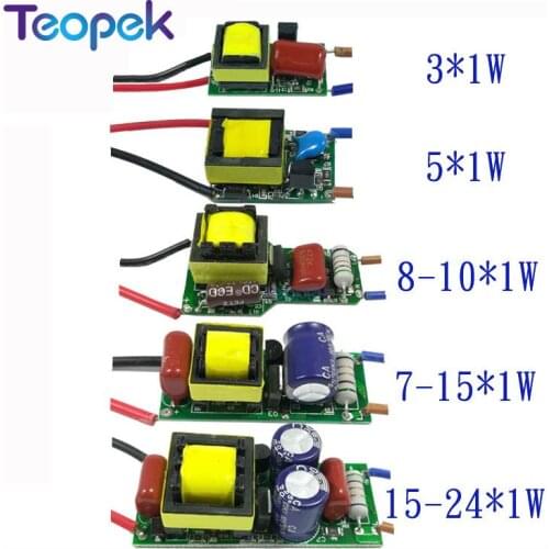 5pc Dimmable LED Driver inside ColorLighting Transformer 3/5/7/9/12/15/18/24W Constant current Internal driver For led bulb DIY