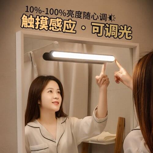 LED Mirror Headlight with Rechargeable Makeup Light Dressing Table Lamp Mirror Mirror Small Decoration