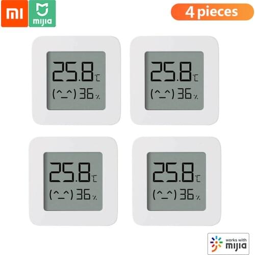 [Newest Version] XIAOMI Mijia Bluetooth Thermometer 2 Wireless Smart Electric Digital Hygrometer Thermometer Work with Mijia APP