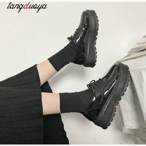 Mary Jane Shoes Japanese School Uniform Jk Student Shoes Girls Women Kawaii Lolita Soft Sister Round Toe Platform low Heel shoes