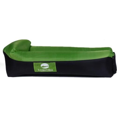 Outdoor Lazy Inflatable Sofa Foldable Portable Air Sofa with Pillow Beach Park Family Courtyard Air Bed Camping Mat