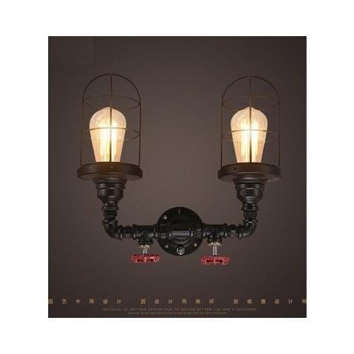 Retro Loft Style Industrial Vintage Wall Light Fixtures For Home Metal Water Pipe Lamp Edison Wall Sconce Lighting Lampara