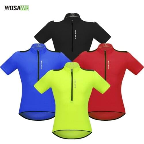 WOSAWE Mens Unisex Summer Cycling Short Sleeve Jersey MTB Bike Ciclismo Motocross Tops Outdoor Sports Women Running Cycle Shirt