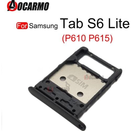 For Samsung Galaxy Tab S6 Lite P610 P615 MicroSD Nano Sim Card Tray Slot Holder Replacement Parts