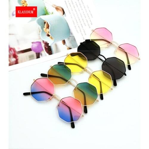 2021 Women Fashion Irregular Girls Colorful Lens Metal Frame Sunglasses Eyewear Glasses women Drive Goggles Anti-UV400 Wholesale
