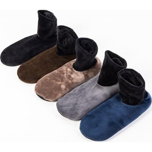 2021 Women Autumn Winter Warm Soft Non slip Anti-slip Indoor Short Ankle Fleece Floor Slipper Socks