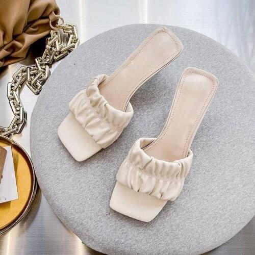 New Womens Slippers 2021 Summer High Heels Outdoor Wild Fashion Casual Womens Sandals Comfortable Sexy Retro Womens Slippers