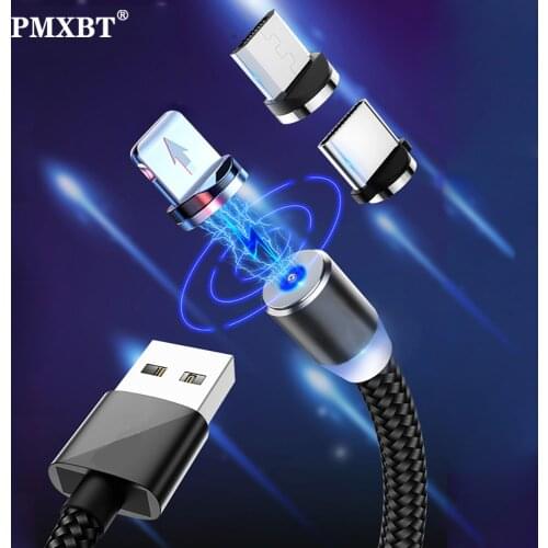 1M 2M Magnetic Micro USB Type C Cable For iPhone 11 Xiaomi Samsung Mobile Phone Fast Charging 2.4A USB Cable Magnet Charger Cord