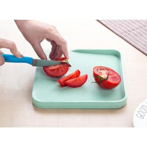 1PC Chopping Blocks Kitchen Double Chopping Board Wheat Straw Non-slip Frosted Antibacteria kitchen Cutting Board NX 040