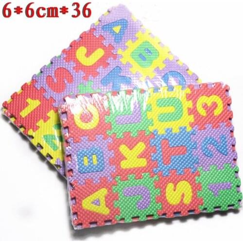 36pcs/Set Letters Numerals Puzzle Colourful Kids Rug Play Mat Soft Floor Crawling Puzzle Children Alphabet Kids Educational Toys