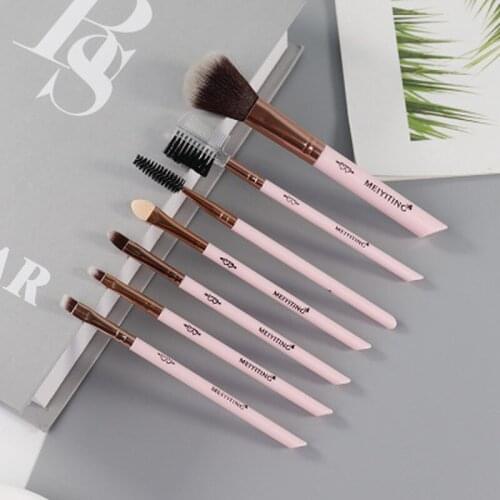 5pcs Soft Set Of Makeup Brushes kits For Highlighter Eye Cosmetic Powder Foundation Eye Shadow Cosmetics Professional Eyebrows