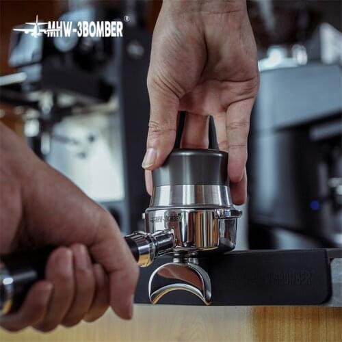 58.35mm Stainless Steel Coffee Tamper Macaron Powder Hammer Espresso Tamper Barista Grinder Distributor Coffee Accessorie