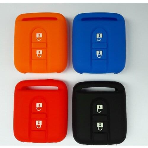 Runfa Auto Key FOB Shell Holder Silicon For Nissan Navara Pathfinder Cabster Note X-Trail Micra K12 Remote 2 Button Keyless