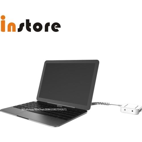 Notebook 8 Ports Alarm Box With Security Plaste Cable For Laptop Anti Theft In Retail Shop