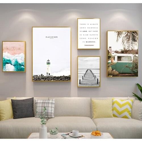Decorative Picture Living Room Decor Nordic Style Travel Landscape Wall Art Print Canvas Poster Painting Scandinavian